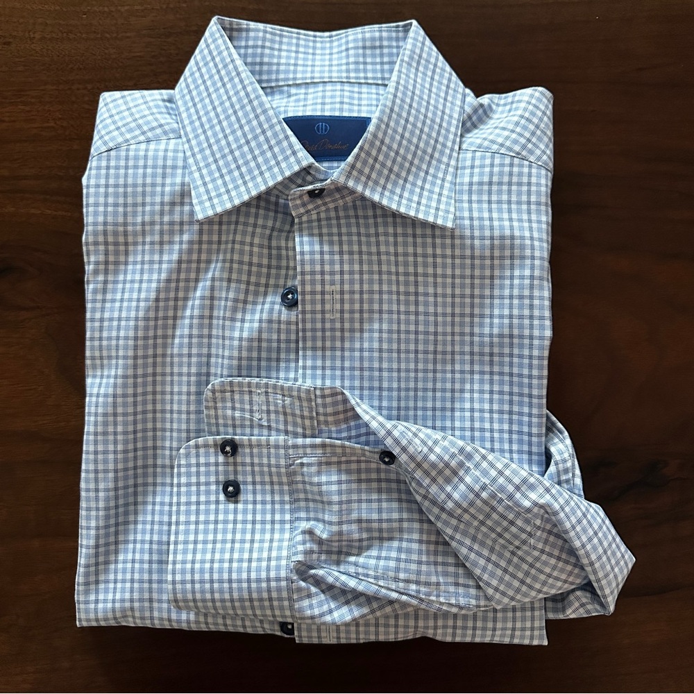 David Donahue slim fit dress shirt - mint